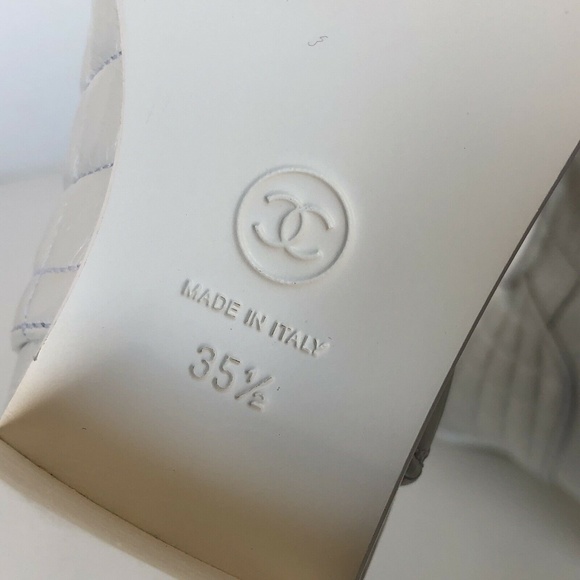 Chanel Crumpled Calfskin Cap Toe Short Boots - Picture 7 of 8